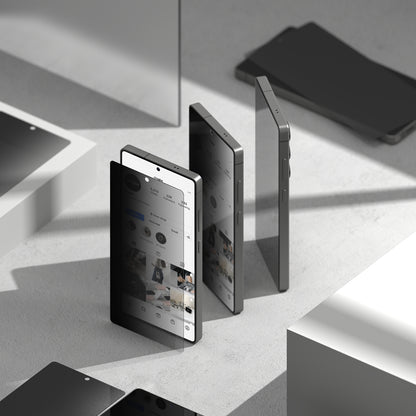 Privacy-skærmbeskyttelse Ringke Easy Slide til Samsung Galaxy S25+ S936, hærdet glas, fuld lim, sæt med 2 stk.