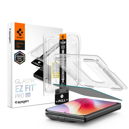 Privacy-skærmbeskyttelse Spigen GlastR EZ FIT Pro HD til Apple iPhone Duo, hærdet glas, fuld lim AGL12016