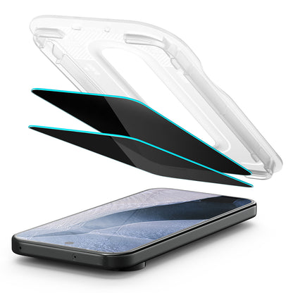 Privacy-skærmbeskyttelsesfilm Spigen GlastR EZ FIT Pro til Google Pixel 11 Pro / 10 Pro, hærdet glas, fuld lim, sæt med 2 stk. AGL11481