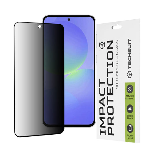 Privacy Techsuit skærmbeskyttelsesfilm til Samsung Galaxy A56 A566 / A36 A366, hærdet glas, fuld lim, 111D
