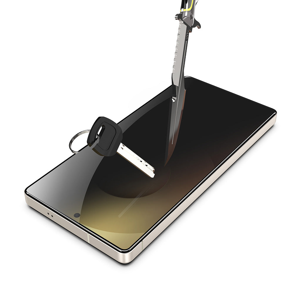 Beskyttelsesfilm til skærm Privacy Techsuit TitanGlass CrystalHD til Samsung Galaxy S26 Plus S947, Hærdet Glas, Full Glue