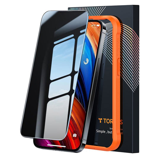 Beskyttelsesfilm til skærm Privacy Torras GlassGo Epic til Apple iPhone 15 Pro Max, Hærdet Glas, Full Glue