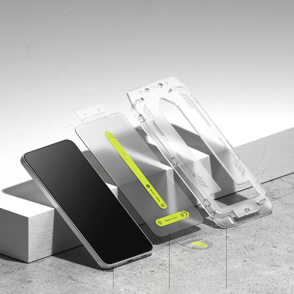 Ringke Easy Slide Skærmbeskytter til Samsung Galaxy A36 A366, Hærdet Glas, Fuld Lim, Sæt med 2 stk