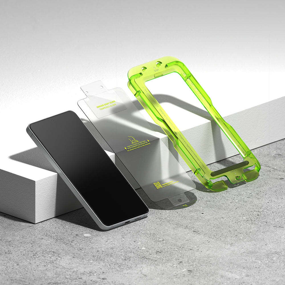 Skærmbeskyttelsesfolie Ringke Easy Slide til Samsung Galaxy S26 S942, Hærdet Glas, Fuldklæbende, Sæt med 2 stykker
