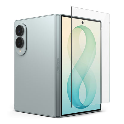 Ringke Easy Slide Skærmbeskytter til Udvendig Skærm til Samsung Galaxy Z Fold8 F971, Hærdet Glas, Fuld Lim, Sæt med 2 stk