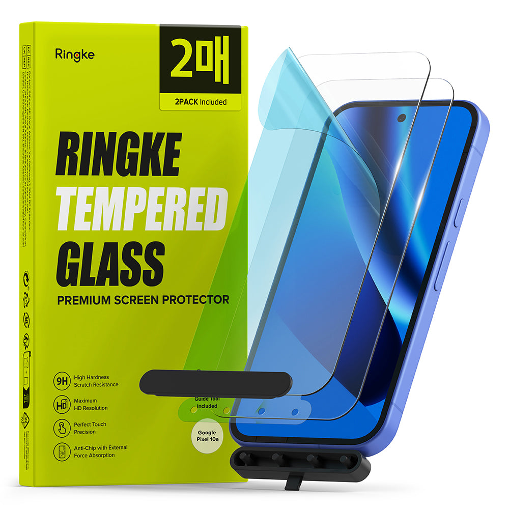 Ringke Screen Protector for Google Pixel 10a, Tempered Glass, Full Glue