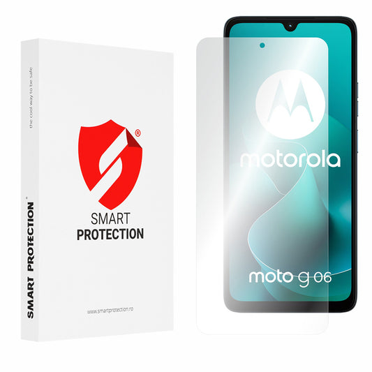 Beskyttelsesfilm Smart Protection Premium Classic til Motorola Moto G06 Power / G06, Plastik, Fuldklæbende, Sæt med 2 stykker