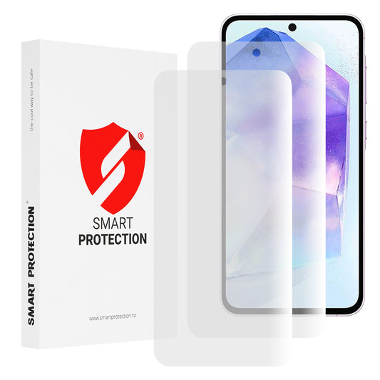 Skærmbeskyttelsesfilm Smart Protection Premium Classic til Samsung Galaxy M35 / A55 5G A556 / A35 5G A356, plastik, sæt med 2 stk.