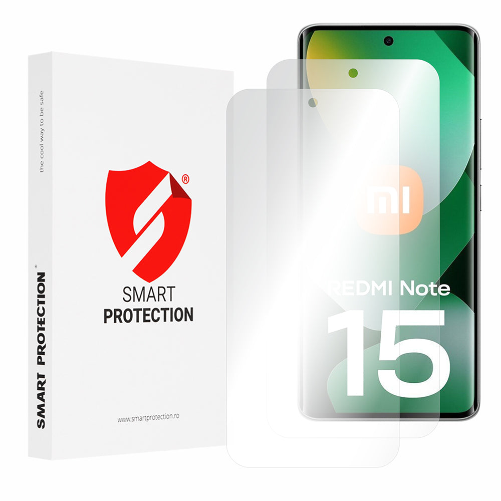 Beskyttelsesfilm Smart Protection Premium Classic til Xiaomi Redmi Note 15 4G, Plastik, Sæt med 2 stykker