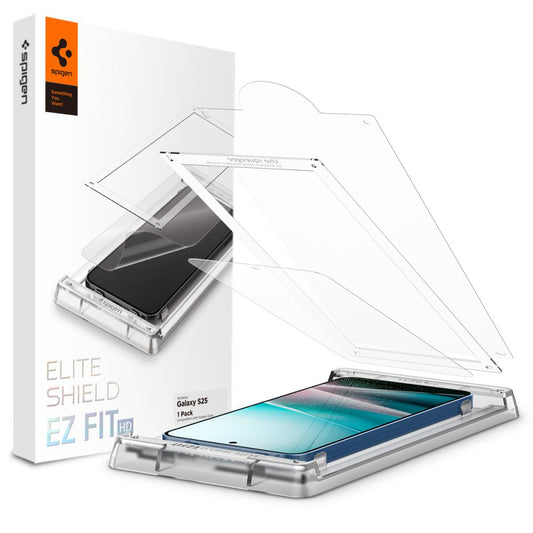 Beskyttelsesfilm til skærm Spigen Elite Shield EZ FIT HD til Samsung Galaxy S25 S931, Plast AFL09091