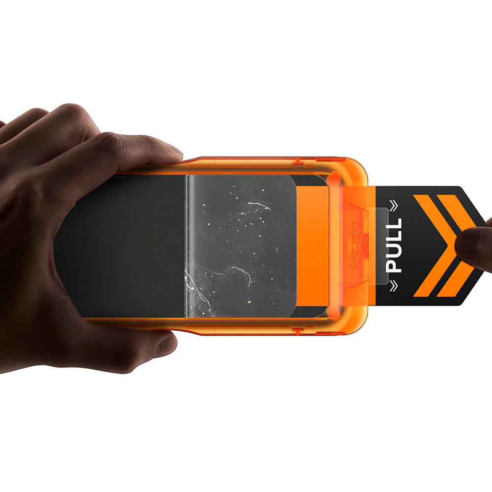 Skærmbeskyttelsesfilm Spigen GlastR AlignMaster S til Apple iPhone 18 Pro / 17 Pro, hærdet glas, fuld lim, sæt med 2 stk AGL10105