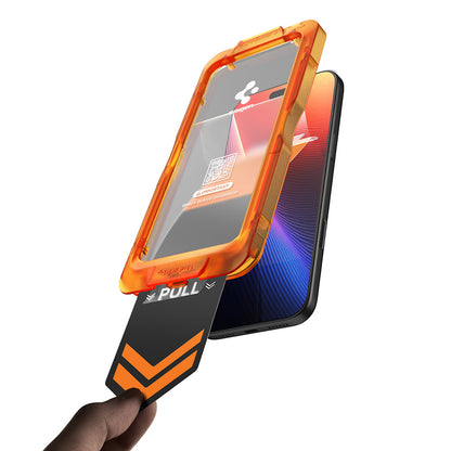 Skærmbeskyttelsesfilm Spigen GlastR AlignMaster S til Apple iPhone 18 Pro Max / 17 Pro Max, hærdet glas, fuld lim, sæt med 2 stk AGL10101