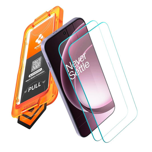 Skærmbeskyttelsesfilm Spigen GlastR AlignMaster S til OnePlus 15, hærdet glas, fuld lim, sæt med 2 stk AGL11333