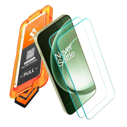 Skærmbeskyttelsesfilm Spigen GlastR AlignMaster S til OnePlus 15R, hærdet glas, fuld lim, sæt med 2 stk AGL11398