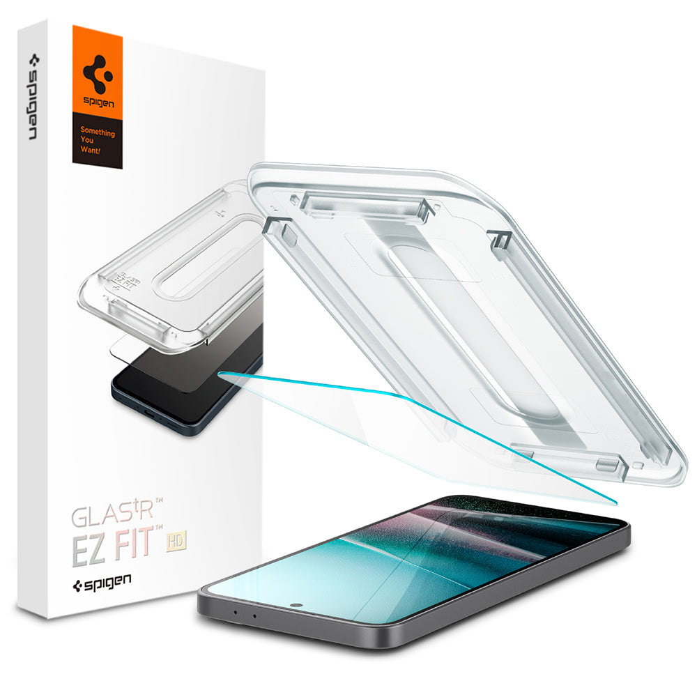 Spigen GlastR EZ FIT HD Screen Protector for Samsung Galaxy A37 5G / A36 A366, Tempered Glass, Full Glue, Set of 2 pieces AGL11365