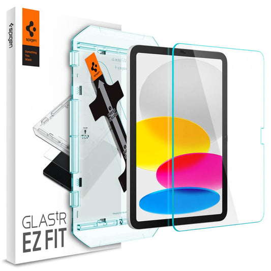 Skærmbeskytter Spigen GlastR EZ FIT til Apple iPad (2025) / (2022), Hærdet Glas, Full Glue AGL05554