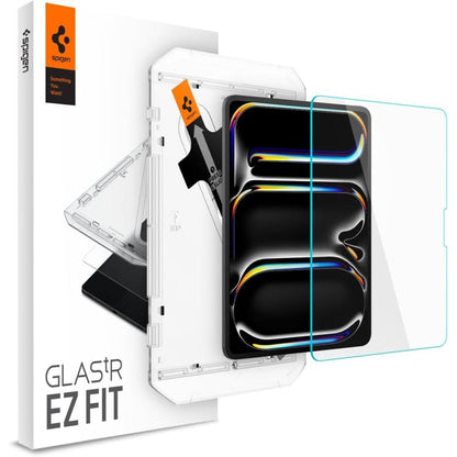 Beskyttelsesfilm til skærm Spigen GlastR EZ FIT til Apple iPad Pro 13 (2024), Hærdet glas, Full Glue AGL07793