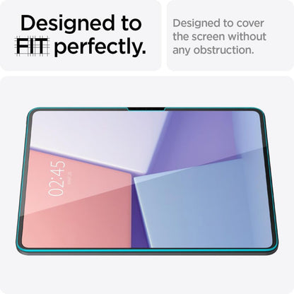 Beskyttelsesfilm til skærm Spigen GlastR EZ FIT til Apple iPad Pro 13 (2024), Hærdet glas, Full Glue AGL07793
