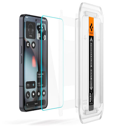 Beskyttelsesfilm til skærm Spigen GlastR EZ FIT til Nothing Phone (3), Hærdet Glas, Fuldklæbende, Sæt med 2 stykker AGL10165