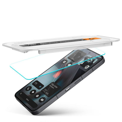 Beskyttelsesfilm til skærm Spigen GlastR EZ FIT til Nothing Phone (3), Hærdet Glas, Fuldklæbende, Sæt med 2 stykker AGL10165