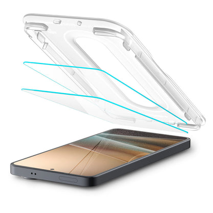 Beskyttelsesfilm til skærm Spigen GlastR EZ FIT Pro HD (Anti-Reflection) til Samsung Galaxy S26 Plus S947, Hærdet Glas, Fuldklæbende, Sæt med 2 stykker