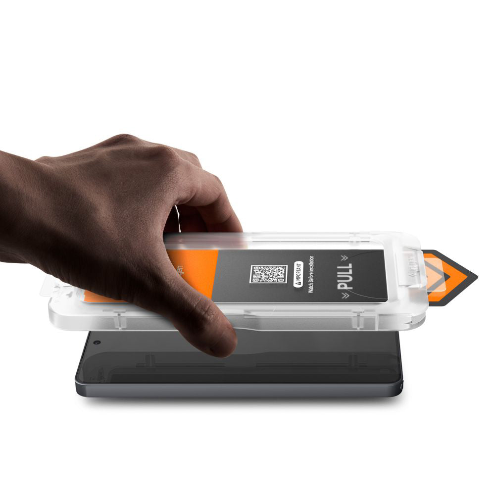 Beskyttelsesfilm til skærm Spigen GlastR EZ FIT Pro HD til Samsung Galaxy S26 S942, Hærdet Glas, Full Glue AGL11097