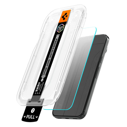 Skærmbeskyttelsesfilm Spigen GlastR EZ FIT Pro til Google Pixel 11 Pro XL, hærdet glas, fuld lim, sæt med 2 stk AGL11485