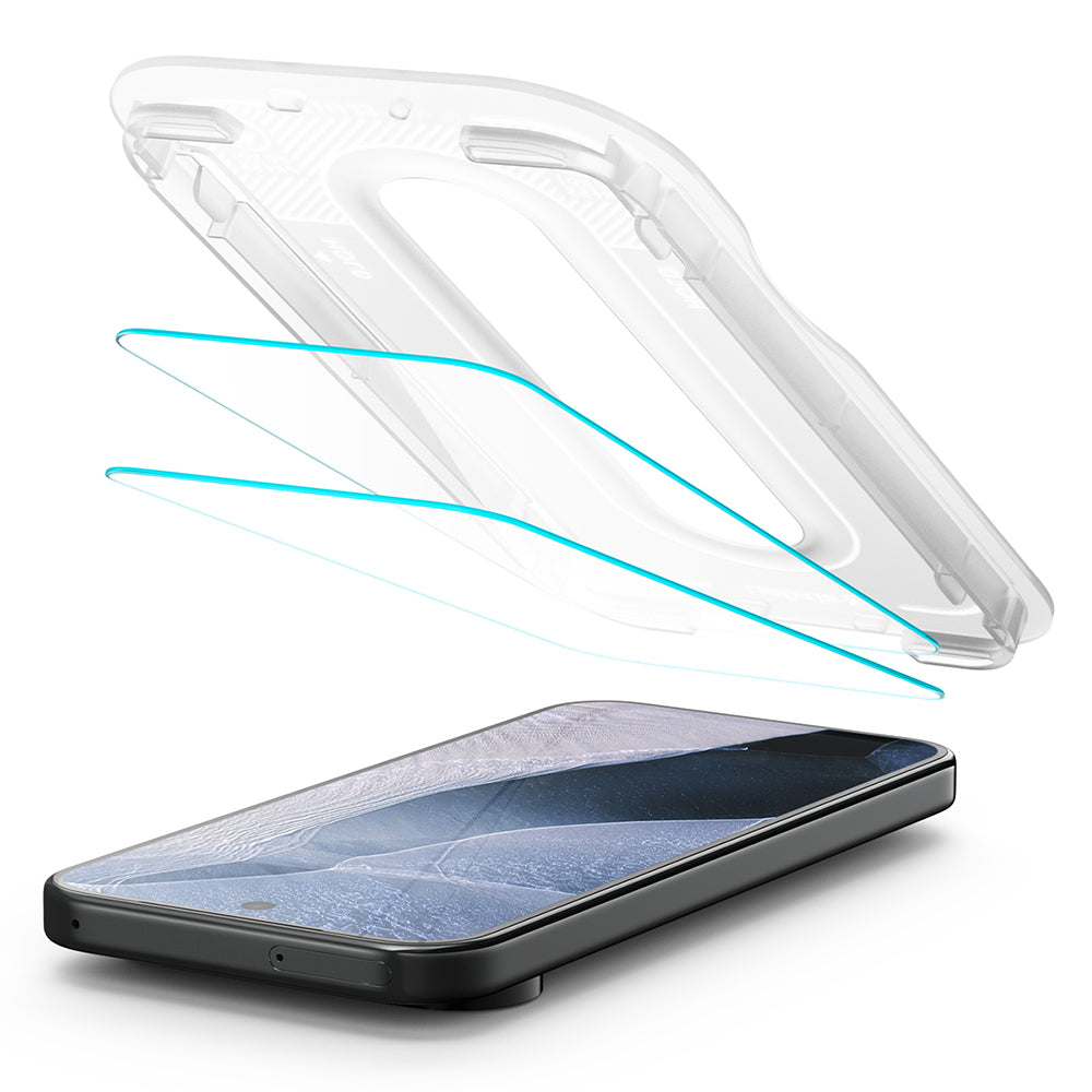 Skærmbeskyttelsesfilm Spigen GlastR EZ FIT Pro til Google Pixel 11 Pro XL, hærdet glas, fuld lim, sæt med 2 stk AGL11485