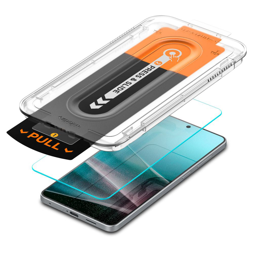 Beskyttelsesfilm til skærm Spigen GlastR EZ FIT Pro til Samsung Galaxy S25 Edge S937, Hærdet Glas, Fuldklæbende