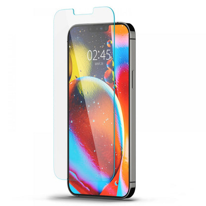 Beskyttelsesfilm til skærm Spigen GlastR Slim til Apple iPhone 17e / 16e / 14 / 13 Pro, Hærdet Glas, Full Glue AGL03391
