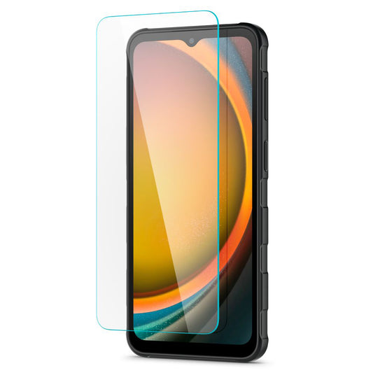 Skærmbeskyttelsesfilm Spigen GlastR Slim til Samsung Galaxy XCover7 Pro / Xcover7 G556, Hærdet Glas, Fuld Lim, Sæt med 2 stk AGL09407