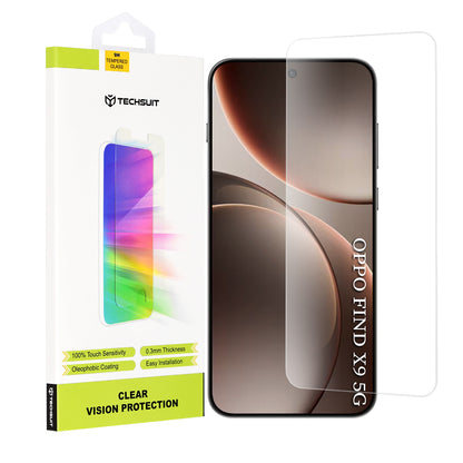 Beskyttelsesfilm Techsuit Clear Vision til Oppo Find X9, Hærdet Glas, Full Glue