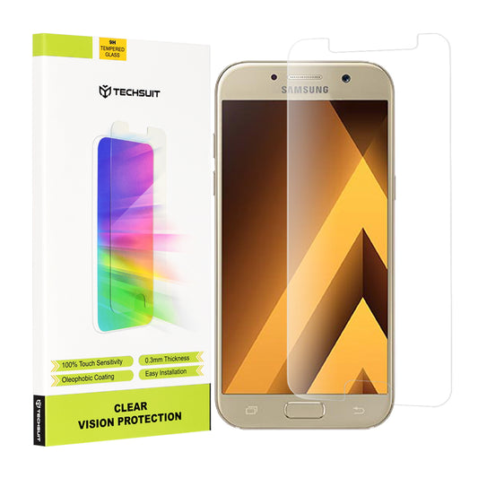Techsuit Clear Vision Skærmbeskytter til Samsung Galaxy A5 (2017) A520, Hærdet Glas, Fuld Lim