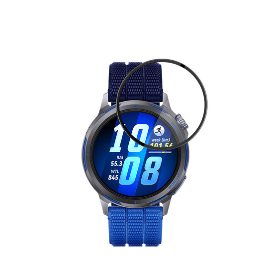 Beskyttelsesfilm Techsuit Nano Flex til Huawei Watch GT Runner 2, Plastik, Sæt med 2 stykker, Sort