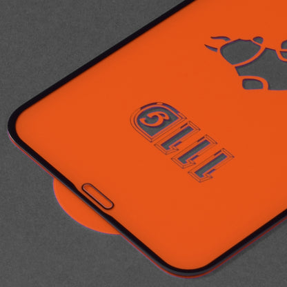 Techsuit skærmbeskyttelsesfilm til Apple iPhone 11 / XR, hærdet glas, fuld lim, 111D, sort