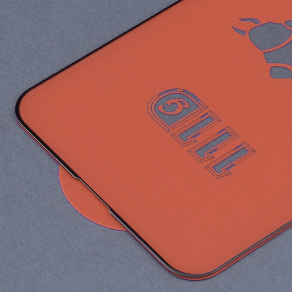 Techsuit skærmbeskyttelsesfilm til Apple iPhone 14 Plus / 13 Pro Max, hærdet glas, fuld lim, 111D, sort