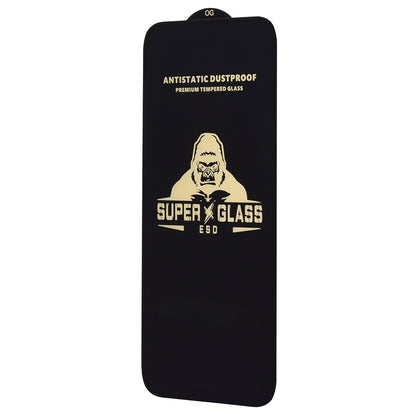 Beskyttelsesfilm Techsuit skærmbeskytter til Apple iPhone 17, Hærdet Glas, Full Glue, Sort