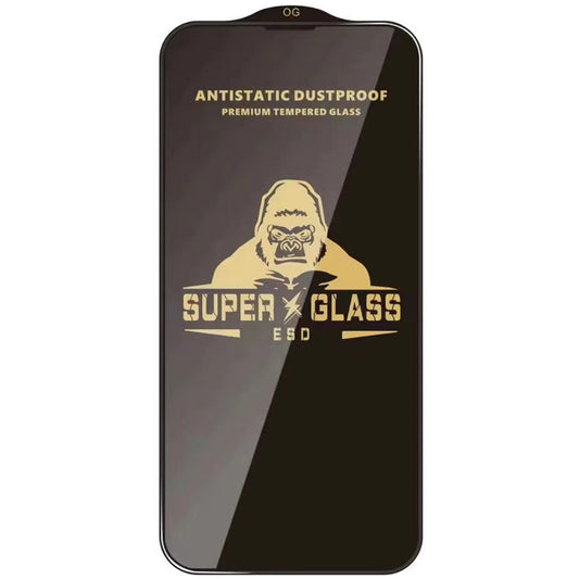 Techsuit Skærmbeskytter til Apple iPhone 18 Pro Max, Hærdet Glas, Fuld Lim, Sort