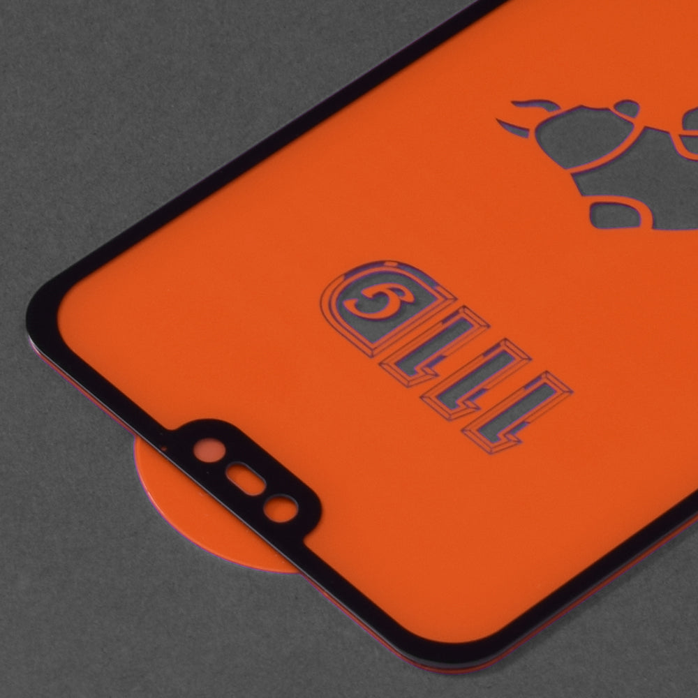 Techsuit Skærmbeskytter til Huawei P20 Lite, Hærdet Glas, Full Glue, 111D, Sort