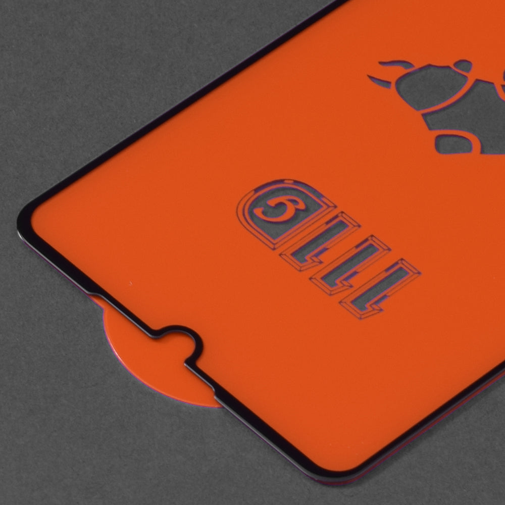 Techsuit Skærmbeskyttelsesfilm til Huawei P30, Hærdet Glas, Full Glue, 111D, Sort