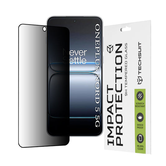 Beskyttelsesfilm Techsuit skærmbeskytter til OnePlus Nord 5, Hærdet Glas, Full Glue, 111D