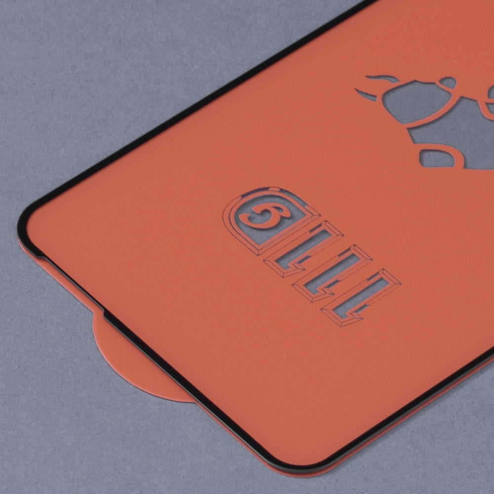 Techsuit skærmbeskyttelsesfilm til OnePlus Nord N200 5G / Oppo A74 5G / A54 5G, hærdet glas, fuld lim, 111D, sort
