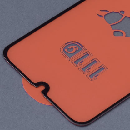 Techsuit skærmbeskyttelsesfilm til Samsung Galaxy A40 A405, hærdet glas, fuld lim, 111D, sort