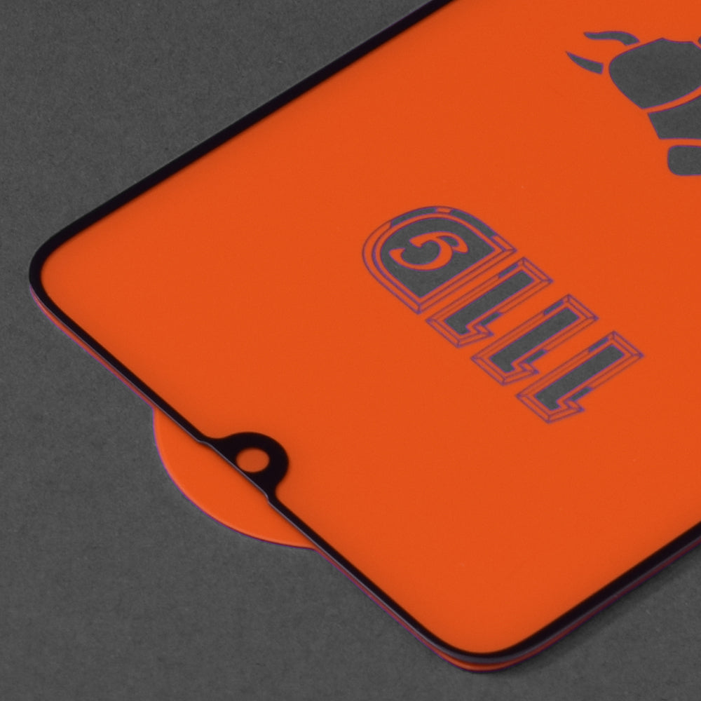 Techsuit skærmbeskyttelsesfilm til Samsung Galaxy A70s A707 / A90 5G A908 / A70 A705, hærdet glas, fuld lim, 111D, sort