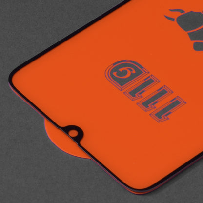 Techsuit skærmbeskyttelsesfilm til Samsung Galaxy A70s A707 / A90 5G A908 / A70 A705, hærdet glas, fuld lim, 111D, sort