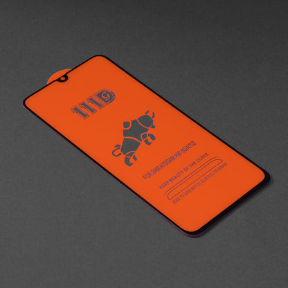Techsuit skærmbeskyttelsesfilm til Samsung Galaxy A70s A707 / A90 5G A908 / A70 A705, hærdet glas, fuld lim, 111D, sort