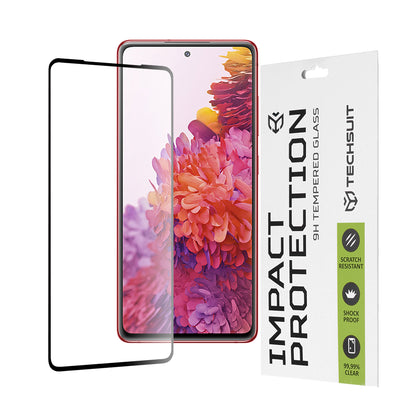 Techsuit Skærmbeskyttelsesfilm til Samsung Galaxy S20 FE 2022 G781 / S20 FE 5G G781 / S20 FE G780, Hærdet Glas, Full Glue, 111D, Sort