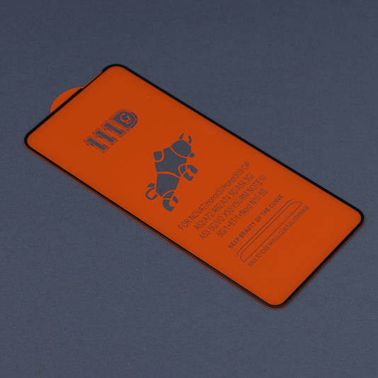 Techsuit skærmbeskyttelsesfilm til Xiaomi Redmi 10 2022 / 10 (2021), hærdet glas, fuld lim, 111D, sort