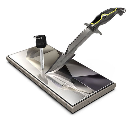Techsuit TitanGlass CrystalHD Skærmbeskyttelsesfilm til Samsung Galaxy S24 Ultra S928, Sikkerhedsglas, Fuld Lim