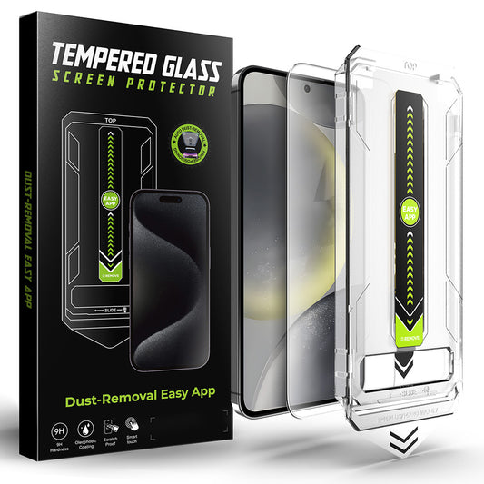 Techsuit TitanGlass CrystalHD Skærmbeskytter til Samsung Galaxy S25+ S936 / S24+ S926, Sikkerhedsglas, Fuld Lim